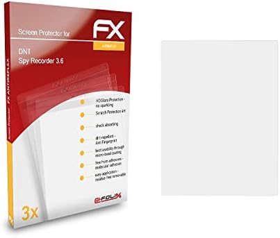 Заштитник на екранот Atfolix компатибилен со DNT Spy Rcorder 3.6 Филм за заштита на екранот, анти-рефлективен и шок-апсорбирачки FX FX FASTOR Film