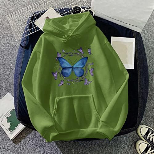 Fragarn есен џемпер за жени 2022 година Printенски моден печатење во задебелување на задебелување лабава случајна џемпер со долги ракави