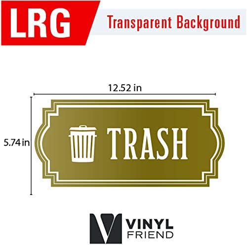 Рециклирајте и ѓубре Елегантна декларација за организирање на лименки за ѓубре или контејнери и wallsидови од ѓубре - Премиум исечен винил стил 2