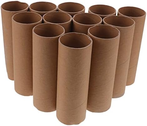 Besportble 48 парчиња ролни занает за деца тоалетни ролни цевки тркалезна картонска цевка дебела картонска ролна хартија цевка за DIY занаети