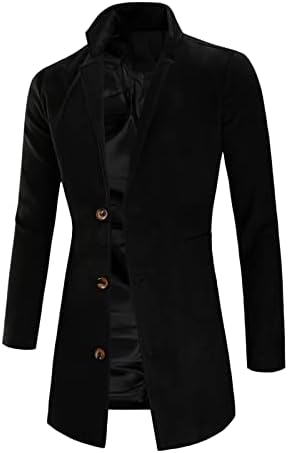ADSSDQ Долги ракави модни палти за масти за мантили, работа туниника удобна густа надворешна облека цврста мека лапа со копчиња7