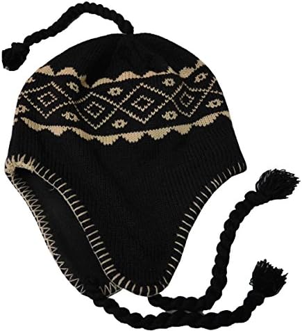 Најт Машки Перуански Шлем Во Стилот На Шлем Жици За Уши Плетена Капа Од Бобинки