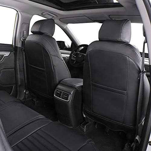 EKR Custom Fit Crv Seat Covers за избрани Honda CRV 2017 2017 2018 2020 2021 2021 2022 - Целосен сет, кожа