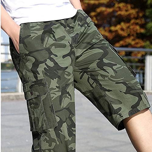 Xiloccer Mens Cargo Pants Машки летни обични фитнес џебни спортски шорцеви панталони тенок фит џемпери за мажи џогирање шорцеви