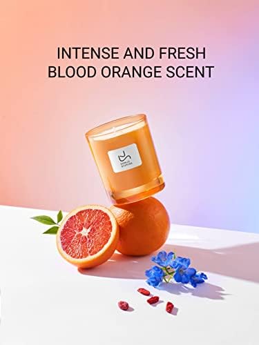Shanjuqiuming Blood Orange & Riper Mango миризливи свеќи, 8 мл свеќи за домашни миризливи, 50-часовно време на изгореници, природен
