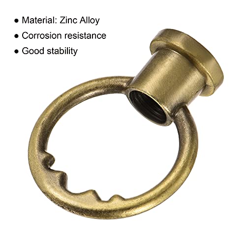 Меканикситичност орев орев 5 кг максимално оптоварување m10 прстен во форма на навој женски јамка за лустер за висечки ламба, бронзен