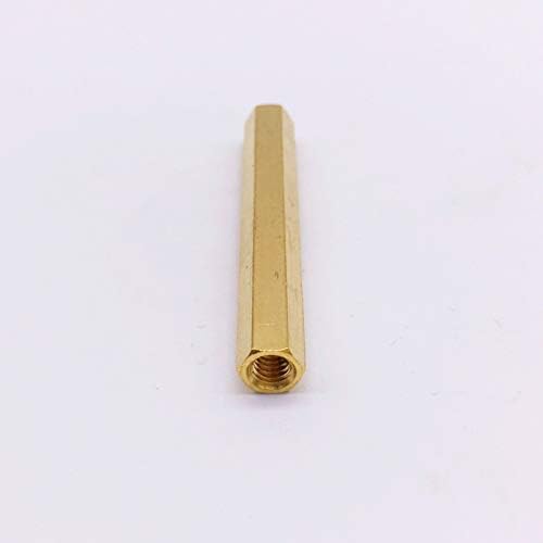 Зашрафете M4 Spacer Femaleенски PCB STANGOFT HEX ORETS THERTED COLDLAR BRASS -