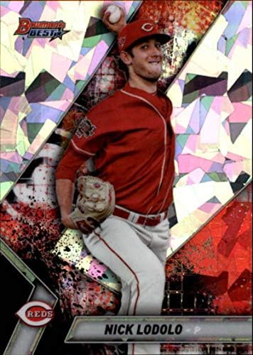 Најдобри врвни изгледи на Bowman на Bowman Atomic Refarcater TP-17 Nick Lodolo Cincinnati Reds RC RC Rackie MLB картичка за