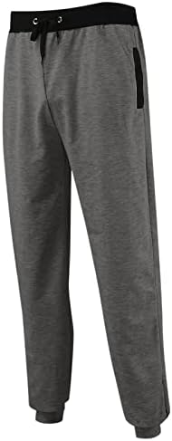 Подароци за куќи спортови џогирање со џебови Еластични средни обични панталони со цврсти машки панталони за машки пол
