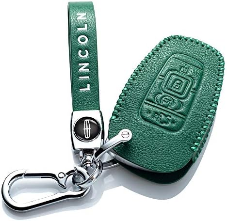 Кожен автомобил клуч за заштита на капакот на капакот на капакот на клуч, компатибилен со Линколн 2017 2018 2019 година Линколн Континентал MKC MKZ Navigator Паметен влез за дале