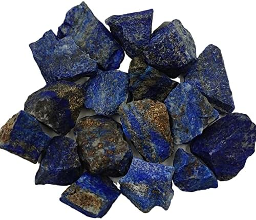 Тонон 100 гр природен Авганистан Лапис лазули суров груб камен кварц кристал карпа чакра минерален примерок аквариум декор