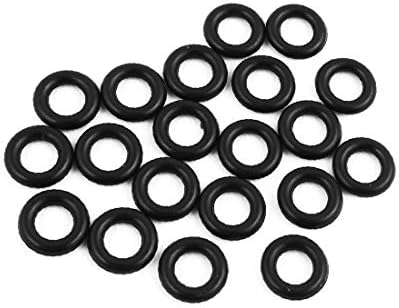 X-Dree 20 парчиња црна црна 9мм x 2mm отпорна на масло запечатување прстен О-форма NBR гумен гром (20 Piezas Negro 9mm x 2mm