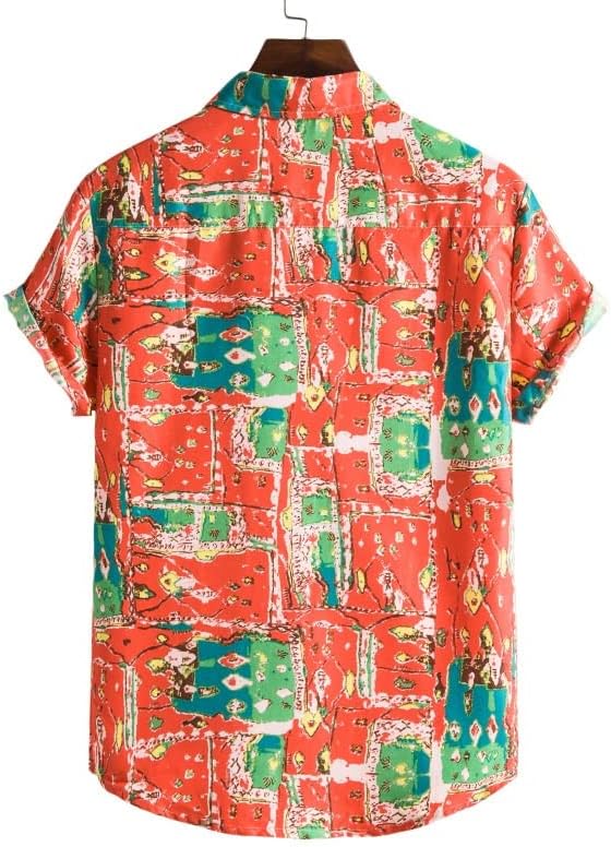 Н/А машки хавајски кошули шорцеви во стилот на плажа во стилот на дводелен костум за атлетично