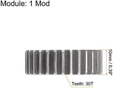 Harfington Straight Spur Gear 12mm Внатрешен отвор 30T 1 модул зацврстен 45 челик Spur Diffial Motor Gear RC Делови за замена