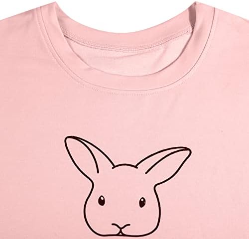 Kimsoong Women Bunny Mom Mom Sweatshirt Смешно зајачко графичко џемпер Велигденски долги ракави маица