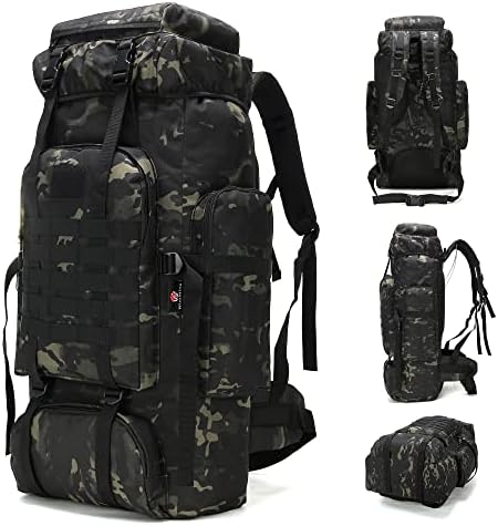 70L кампување пешачење воен тактички ранец на отворено за прилагодување на спортови торби за откуп на вода