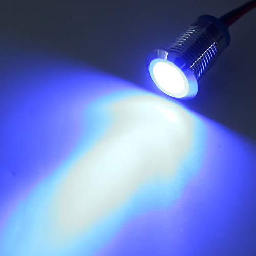 Fafeicy 4 сетови 10мм пред-жичани тркалезни LED диоди, месинг хром позлатена 2-боја на заеднички индикатор за катоди, со големина