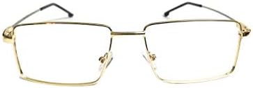 Амар Начин На живот Компјутерски очила правоаголен златен метален раб мала тежина 51 мм унисекс_алацфрпр1869