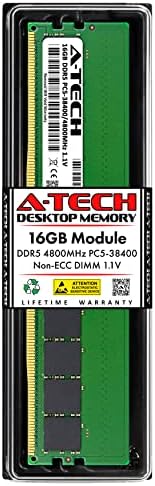 A-Tech 16 GB RAM меморија за Dell XPS 8950 | DDR5 4800MHz DIMM PC5-38400 288-PIN не-ECC модул за надградба на меморијата