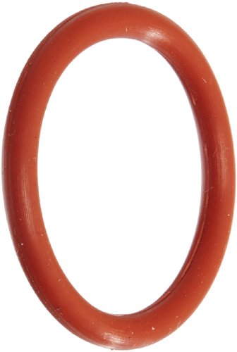 342 Силиконски О-прстен, 70А Дурометар, црвен, 3-5/8 Ид, 4 ОД, 3/16 ширина