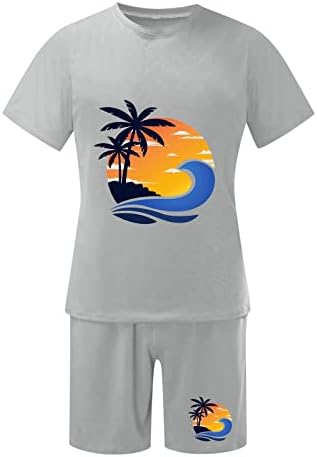Bmisegm летна машка патека костум мажи летна облека плажа со кратки ракави со кратка кошула со кратки кошула влакно капење