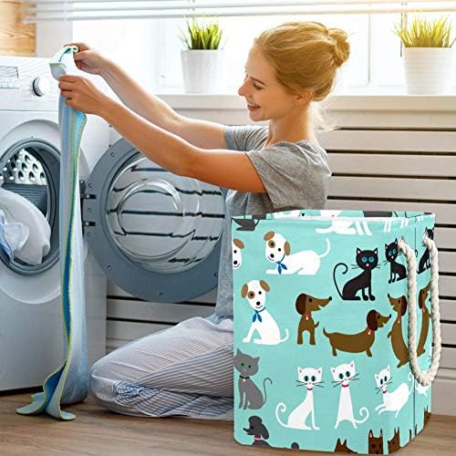 Unicey мачки и кучиња водоотпорни преклопни алишта за перење за детска соба спална соба бебе расадник