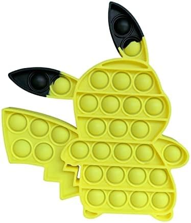 Фигури играчки, притискање меурчиња сензорни играчки, стрес олеснување поп фидгет играчка за деца возрасни-бкк жолто црно