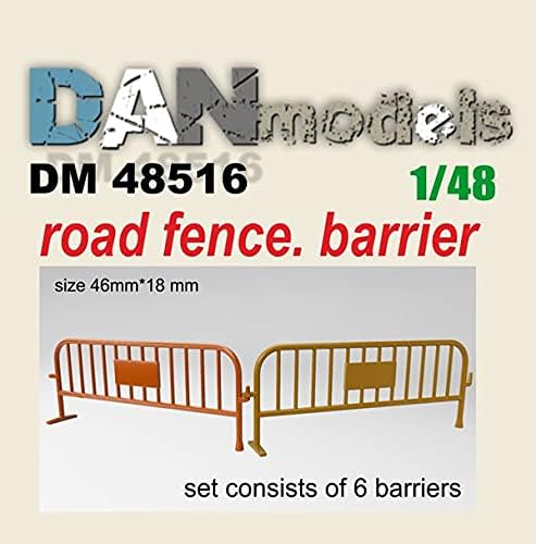 Дан модели 48516-1/48 Патна ограда, бариера. Сет од 6 компјутери. Смола. 3Д печатење