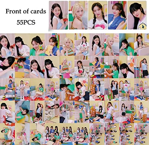 Pyajuu ive прекрасен одмор фото картички 55 парчиња ive photocard kpop ive прекрасен одмор фото -картички за фото -картички ive grows подарок за навивачи ќерка