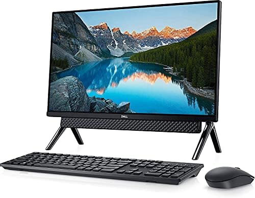 Dell 2021 Најновиот Inspiron 5400 AIO Desktop, 24 FHD Infinity Display, Intel Core i3-1115G4, 16GB DDR4 RAM меморија, 256 GB PCIE SSD + 1TB