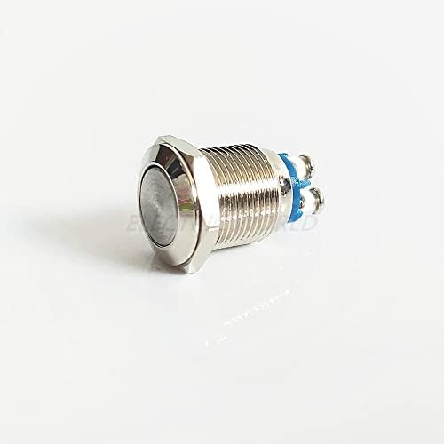 Прекинувач на копчето од метал од 16мм 2pins или 2 дупка за завртки за завртки без светло моментално водоотпорен прекинувач