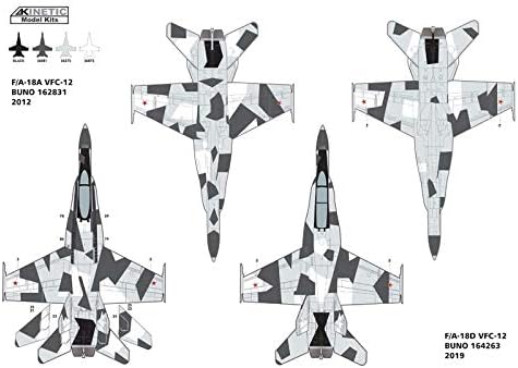 Кинетички 1/48 F/A-18A/C/D Агресор VFC-12 & VFA-204 K48088