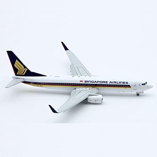 JC Wings Singapore Airlines за Boeing B737-800 9V-MGA клапи надолу од 1/200 Diecast Aircraft претходно изграден модел