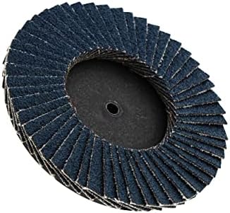 Сет на дискови со шкурка ABN, 3in - T27 80 GTIN GTIN GILE густина цирконија алумина 10pk тркалезна сандер рамна рамка за пескарење