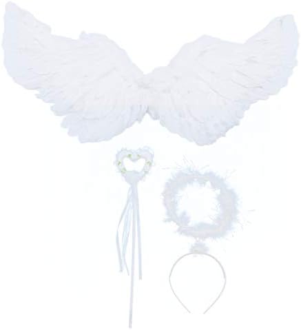 Абоофан Ноќта на вештерките Костуми девојки облеки за деца костум 3 парчиња крилја крилја крилја за девојчиња деца перформанси крилја самовила