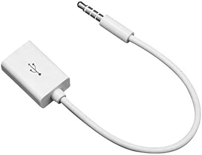 HUDIEMM0B 3.5 mm USB Кабел За Полнење, Doonjiey Автомобил MP3 Синхронизација 3.5 mm Машки Aux Аудио Приклучок НА USB 2.0 Женски Адаптер Кабел