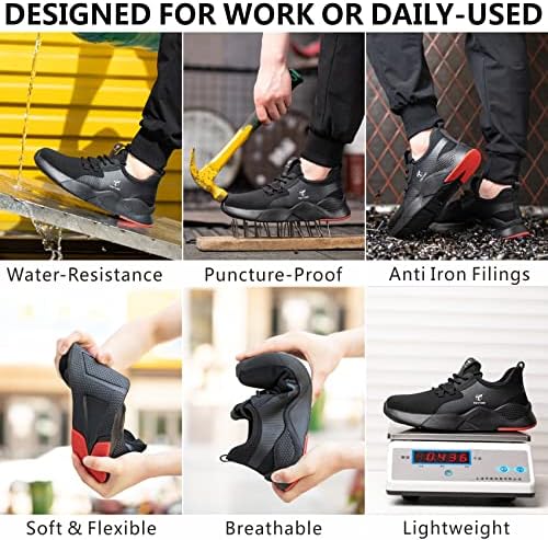 Тејтап Водоотпорни Челични Чевли За Прсти За Мажи Жени Лесни Работни Чевли Што Дишат Удобно Лизгање На Безбедносни Чевли Отпорни На Пункција Неуништлива Конструк?