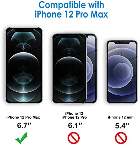 Џетех Силиконска Кутија за iPhone 12 Pro Max 6,7-Инчен, Свиленкасто-Мек Допир Заштитна Телефонска Кутија Со Целото Тело, Капак Отпорен На Удари Со Облога Од Микрофибер
