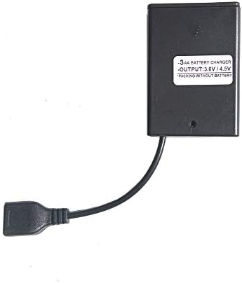 Danxq USB Femaleенски штекер 4,5 волти или 3,6 V 3 AA Battery Charger Case 3AA држач за кутија, со исклучен прекинувач, без батерија
