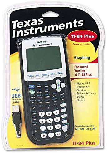 Тексас Инструменти TI84Plus Ti-84plus Програмабилен калкулатор за графикони, 10-цифрен ЛЦД