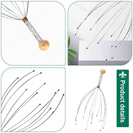 Рикинги Масажер За Глава Стрес На Скалпот Опуштете Се, 12 Прсти Гребење На Главата За Длабока Релаксација Стимулација На Косата И Ослободување Од Стрес