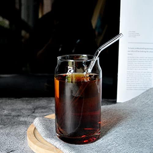 ДОИТУЛ Чаши За Пиење, 2 парчиња Прстен - повлечете Стаклени Чаши Во Форма На Конзерва Транспарентни Чаши За Вода Практични Чаши За Пиво