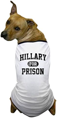 Cafepress гроздобер Хилари за затворска маица маица маица, облека за миленичиња, смешна костум за кучиња