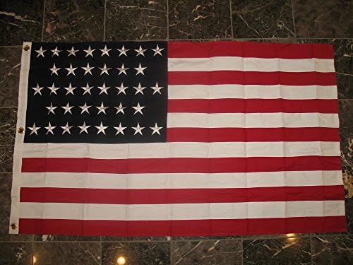 3x5 извезена зашиена 36 starвезда Линеарна унија САД Ендру nsонсон памук знаме 3'x5 'Банер