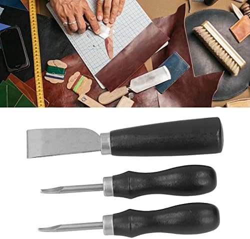 Кожа нож за скицирање, код за скијање нож челик материјал материјал од сандалово дрво заинтересирани рабови за чанти за паричници