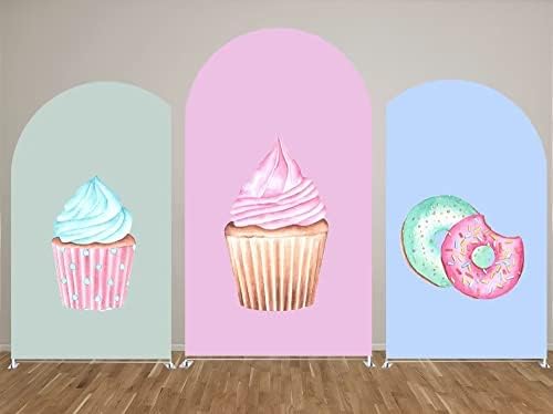 Наслов на тематски наслов на лак за девојче за девојчиња слатки бонбони за роденденски украси украси на чиара позадини заоблени wallидни капаци