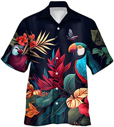 2023 година Нови мажи Обични кратки ракави пролетни летни летни врат 3Д печатени кошули модни врвни блузи машки маички