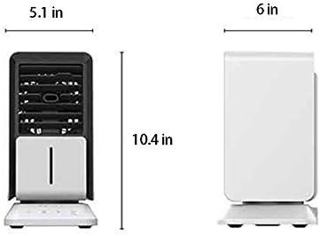 Личен ладилник за воздух, 3 во 1 ладилник за климатик, мини испарувачки ладилници, навлажнувач и прочистувач, LED ноќно ладење на десктоп за ладење на десктоп, со функц
