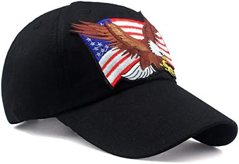 Американски орел знаме капаче за везење орел патриотски бејзбол капа камионџија капа, капа на знамето на знамето