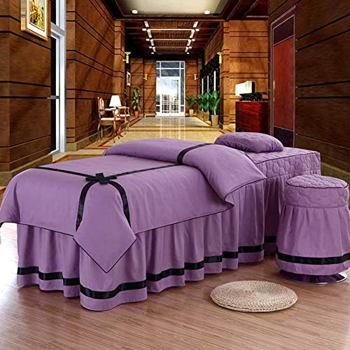 Leversуан масажа за масажа поставува маса кревет за столче за столче за кревети за масажа, спа-леќи со постелнина со дупки за одмор на лице-m 80x190cm